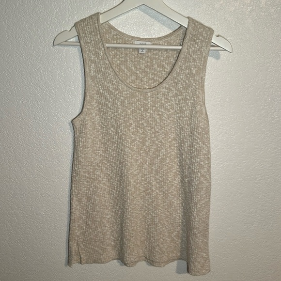 Pure Jill by J. Jill Cream Knit Tank Size Medium Petite - Picture 1 of 7